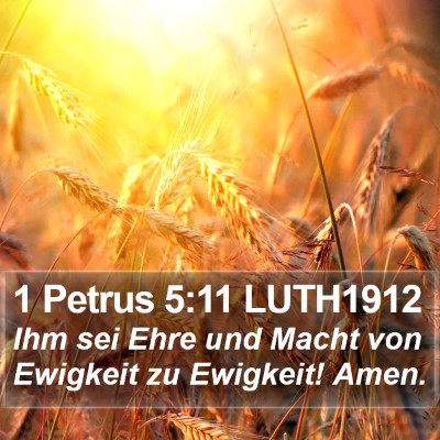 1 Petrus 5:11 LUTH1912 Bible Verse Image