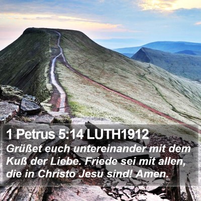 1 Petrus 5:14 LUTH1912 Bible Verse Image