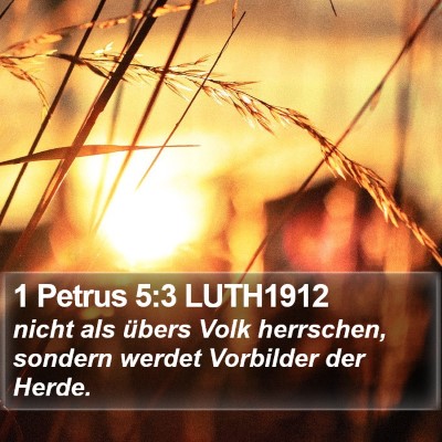 1 Petrus 5:3 LUTH1912 Bible Verse Image