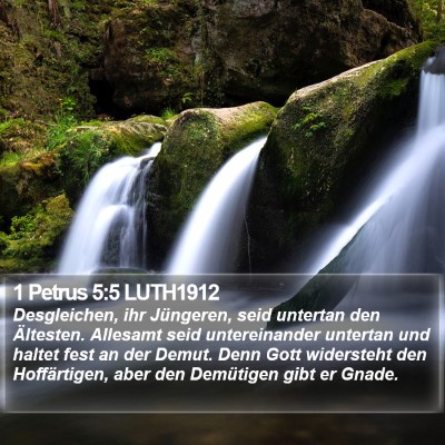 1 Petrus 5:5 LUTH1912 Bible Verse Image