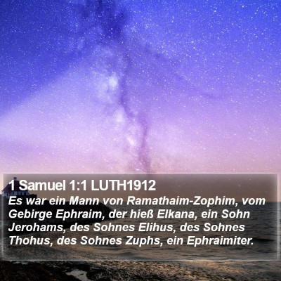 1 Samuel 1:1 LUTH1912 Bible Verse Image