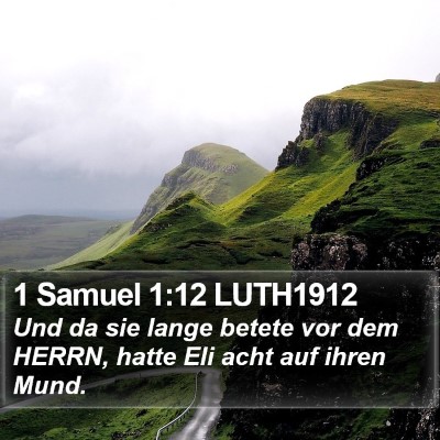 1 Samuel 1:12 LUTH1912 Bible Verse Image