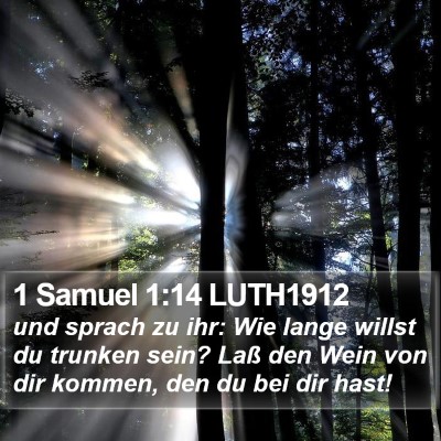 1 Samuel 1:14 LUTH1912 Bible Verse Image