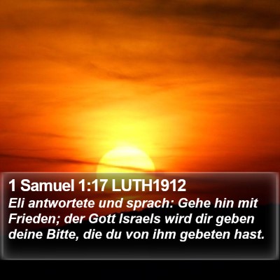 1 Samuel 1:17 LUTH1912 Bible Verse Image