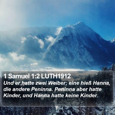 1 Samuel 1:2 LUTH1912 Bible Verse Image