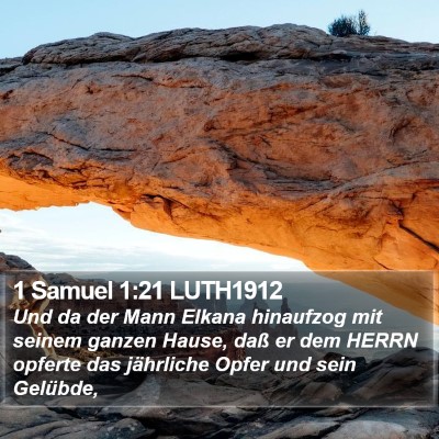 1 Samuel 1:21 LUTH1912 Bible Verse Image