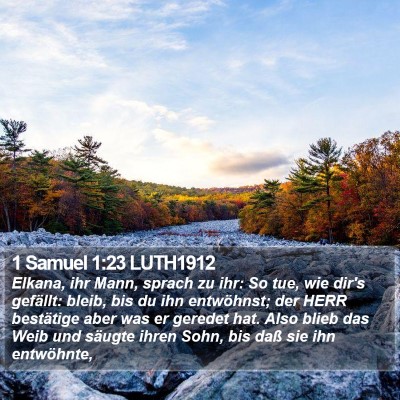 1 Samuel 1:23 LUTH1912 Bible Verse Image