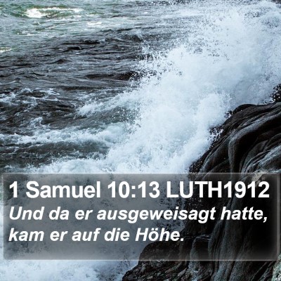 1 Samuel 10:13 LUTH1912 Bible Verse Image