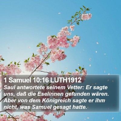 1 Samuel 10:16 LUTH1912 Bible Verse Image