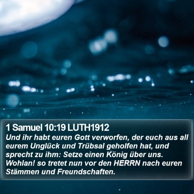 1 Samuel 10:19 LUTH1912 Bible Verse Image
