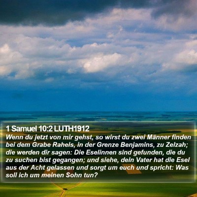 1 Samuel 10:2 LUTH1912 Bible Verse Image