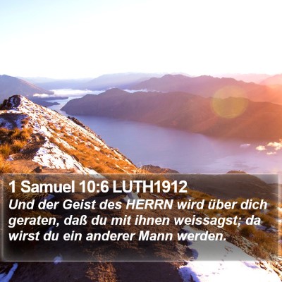1 Samuel 10:6 LUTH1912 Bible Verse Image