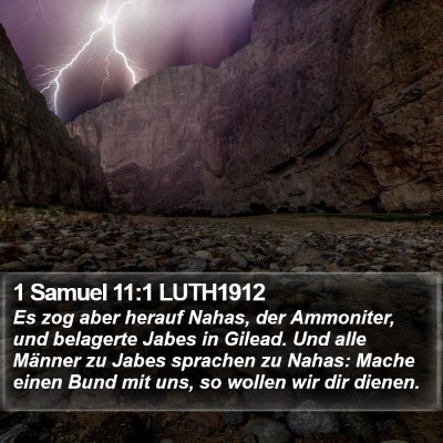 1 Samuel 11:1 LUTH1912 Bible Verse Image