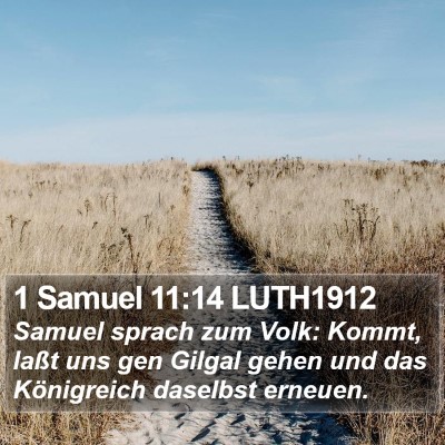 1 Samuel 11:14 LUTH1912 Bible Verse Image