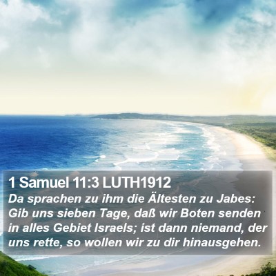 1 Samuel 11:3 LUTH1912 Bible Verse Image