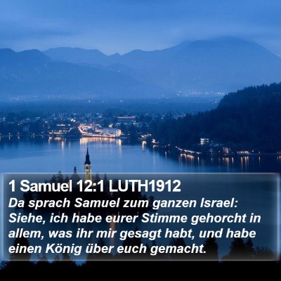 1 Samuel 12:1 LUTH1912 Bible Verse Image