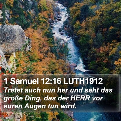 1 Samuel 12:16 LUTH1912 Bible Verse Image