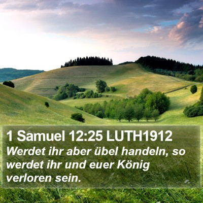 1 Samuel 12:25 LUTH1912 Bible Verse Image