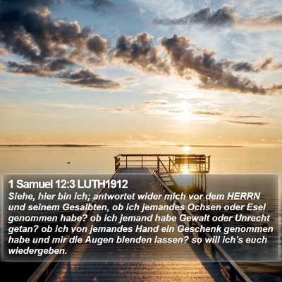 1 Samuel 12:3 LUTH1912 Bible Verse Image