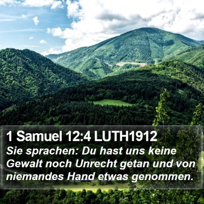 1 Samuel 12:4 LUTH1912 Bible Verse Image