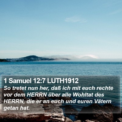 1 Samuel 12:7 LUTH1912 Bible Verse Image