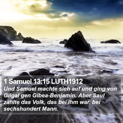 1 Samuel 13:15 LUTH1912 Bible Verse Image