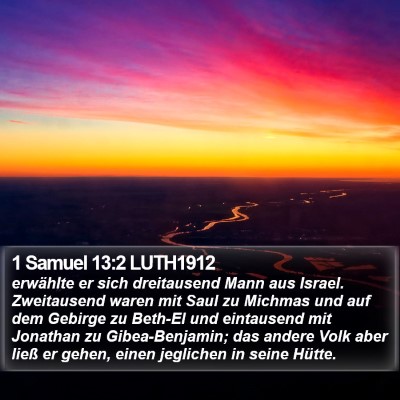 1 Samuel 13:2 LUTH1912 Bible Verse Image