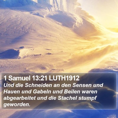 1 Samuel 13:21 LUTH1912 Bible Verse Image