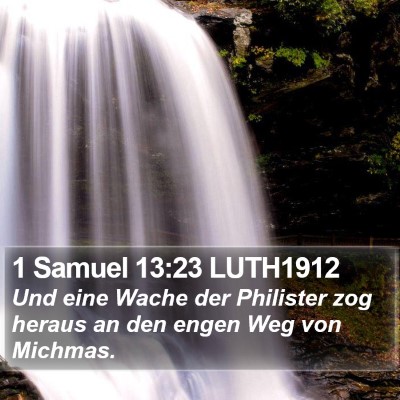 1 Samuel 13:23 LUTH1912 Bible Verse Image