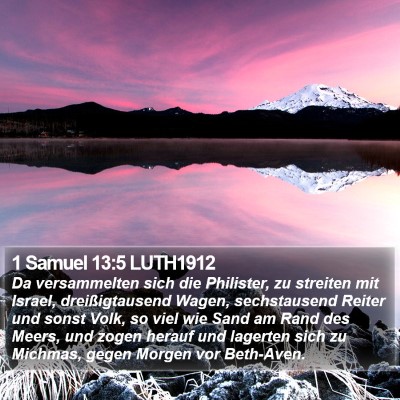 1 Samuel 13:5 LUTH1912 Bible Verse Image