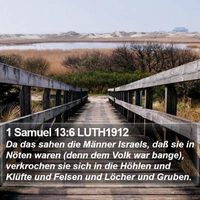 1 Samuel 13:6 LUTH1912 Bible Verse Image