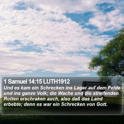 1 Samuel 14:15 LUTH1912 Bible Verse Image