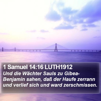 1 Samuel 14:16 LUTH1912 Bible Verse Image