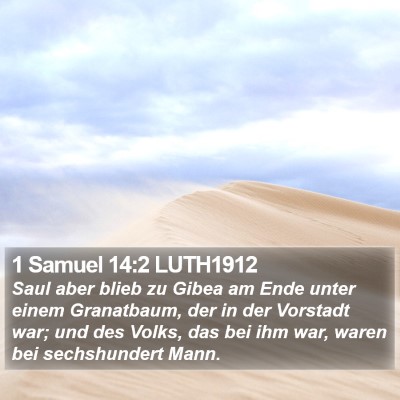 1 Samuel 14:2 LUTH1912 Bible Verse Image