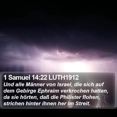 1 Samuel 14:22 LUTH1912 Bible Verse Image