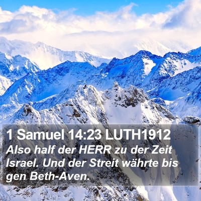 1 Samuel 14:23 LUTH1912 Bible Verse Image