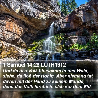 1 Samuel 14:26 LUTH1912 Bible Verse Image