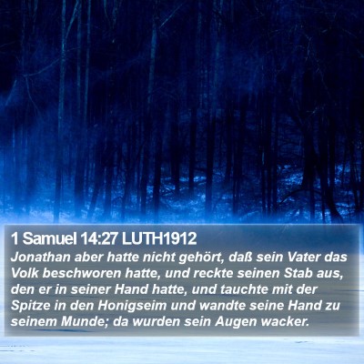 1 Samuel 14:27 LUTH1912 Bible Verse Image