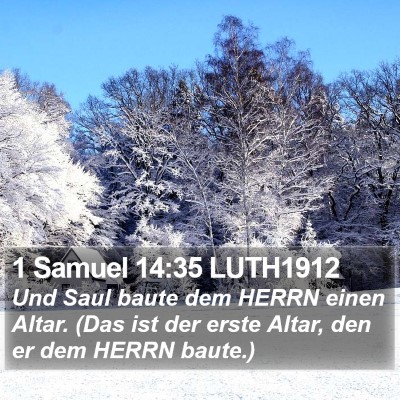 1 Samuel 14:35 LUTH1912 Bible Verse Image