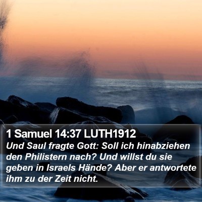 1 Samuel 14:37 LUTH1912 Bible Verse Image