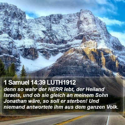 1 Samuel 14:39 LUTH1912 Bible Verse Image