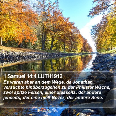 1 Samuel 14:4 LUTH1912 Bible Verse Image