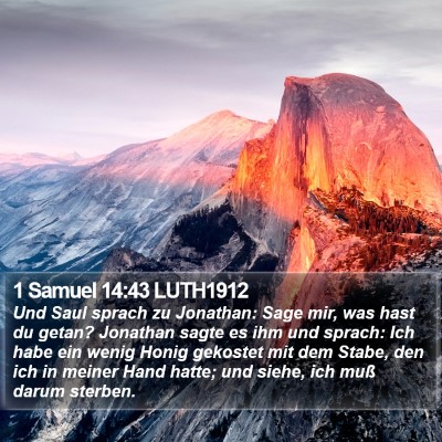 1 Samuel 14:43 LUTH1912 Bible Verse Image