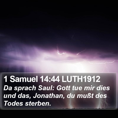1 Samuel 14:44 LUTH1912 Bible Verse Image