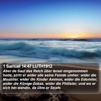 1 Samuel 14:47 LUTH1912 Bible Verse Image