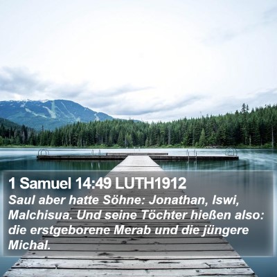 1 Samuel 14:49 LUTH1912 Bible Verse Image
