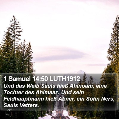 1 Samuel 14:50 LUTH1912 Bible Verse Image