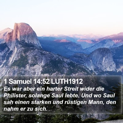 1 Samuel 14:52 LUTH1912 Bible Verse Image