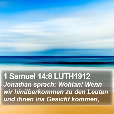 1 Samuel 14:8 LUTH1912 Bible Verse Image