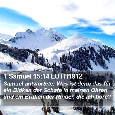 1 Samuel 15:14 LUTH1912 Bible Verse Image